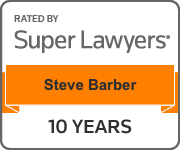 Rated By Super Lawyers | Steve Barber | 10 Years